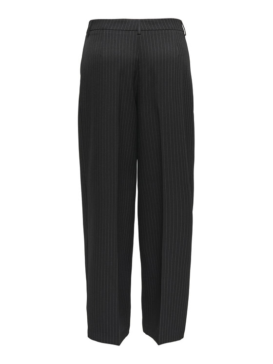 ONLY ONLY Auduma bikses Reina 15349616 Melns Straight Fit