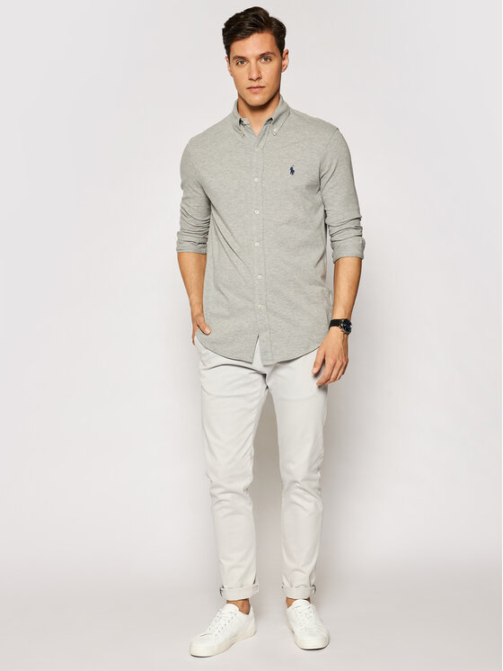 Polo Ralph Lauren Polo Ralph Lauren Camicia 710654408 Grigio Regular Fit