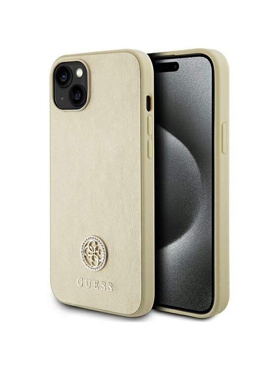 Etui na telefon Guess, Złote, iPhone 15