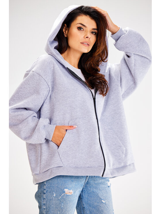 Awama Awama Mikina A610 Sivá Basic Fit