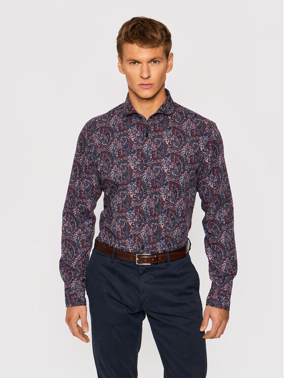 JOOP! JOOP! Camicia 17 Jsh-110Pejos-W 30028628 Blu scuro Slim Fit
