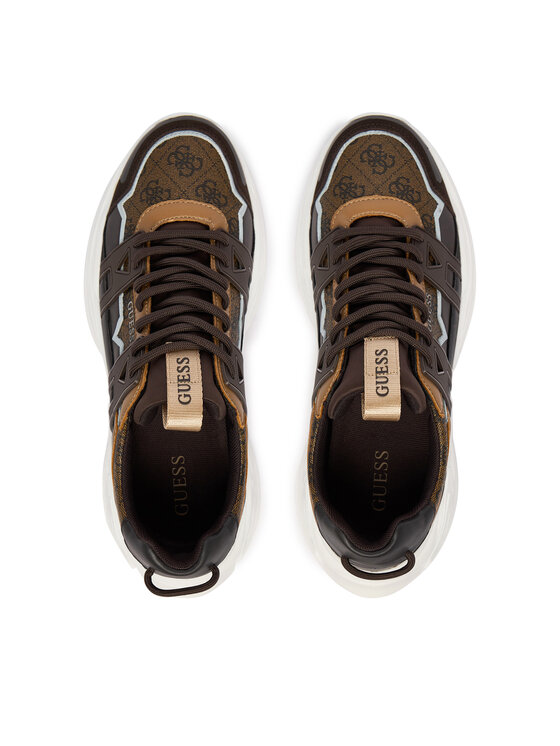 Guess Guess Sneakersy FMPBEU FAL12 Hnědá