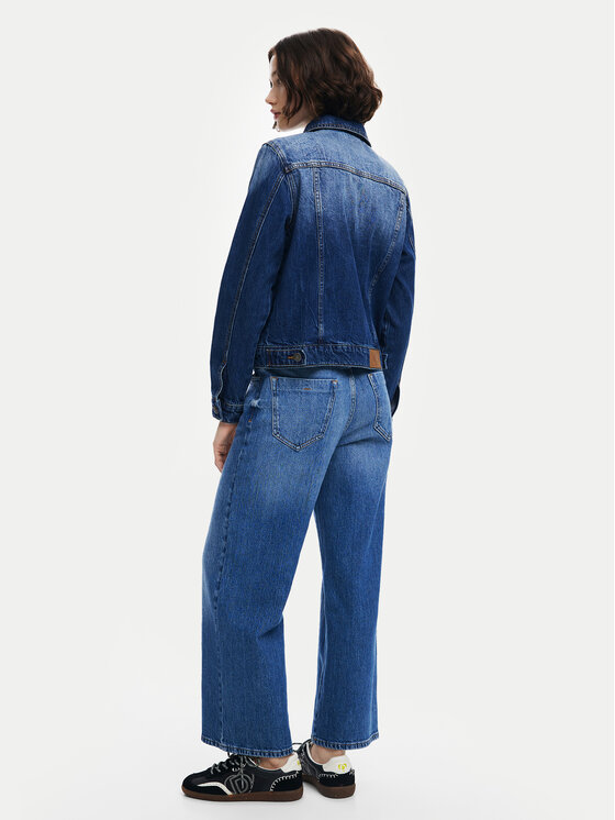 Desigual Desigual Jeans jakna Atenas 24WWED18 Modra Regular Fit