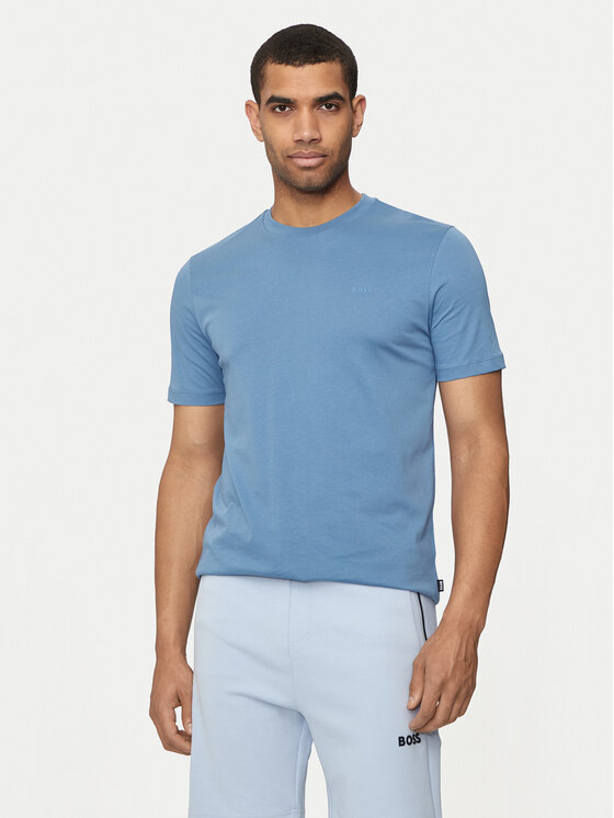 Boss Tricou Thompson 01 50468347 Albastru Regular Fit