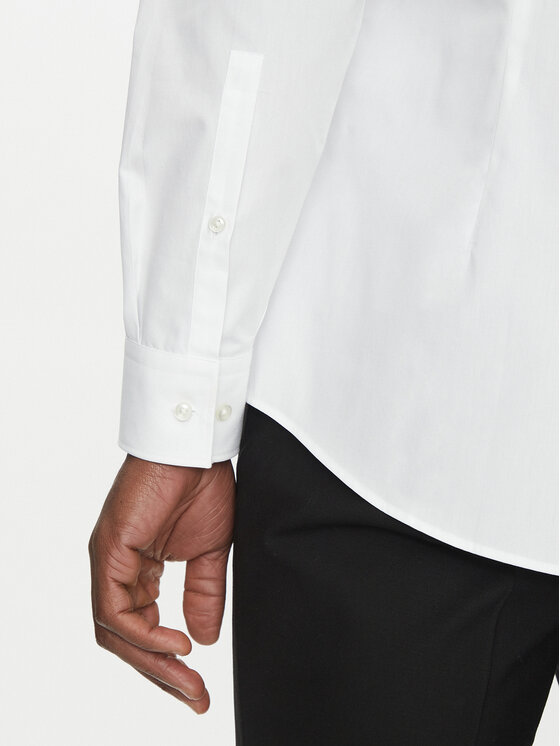 HUGO HUGO Marškiniai Koey 50539766 Balta Slim Fit