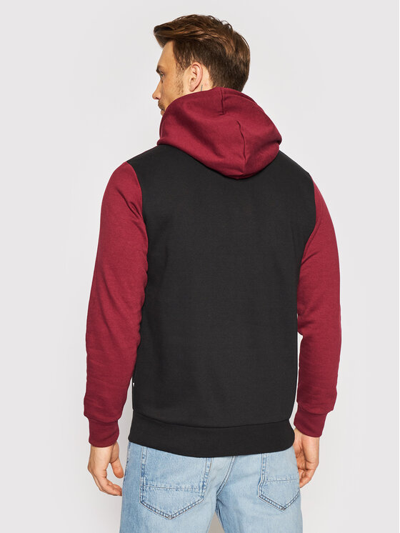 Felpa Logo Blocking 12172344 Bordeaux Regular Fit