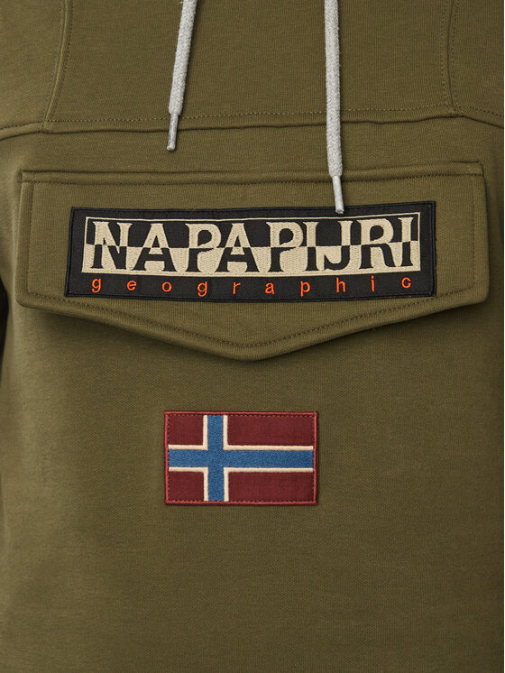 Napapijri Napapijri Bluza Burgee Wint 4 NP0A892T Zielony ciemny Regular Fit