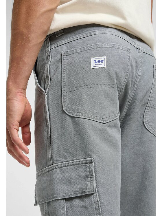 Lee Lee Spodnie materiałowe CARGO PANT HD Szary Cargo Fit