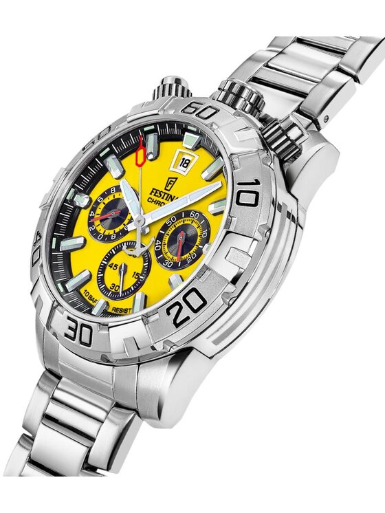 Festina Festina Zegarek F20743-4 Srebrny
