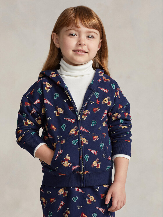 Polo Ralph Lauren Polo Ralph Lauren Pulóver C Bear Fzbhd 312916851001 Sötétkék Regular Fit
