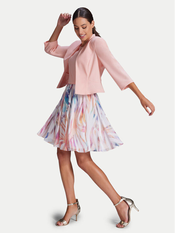 Swing Swing Marynarka 4AF01800 Różowy Regular Fit