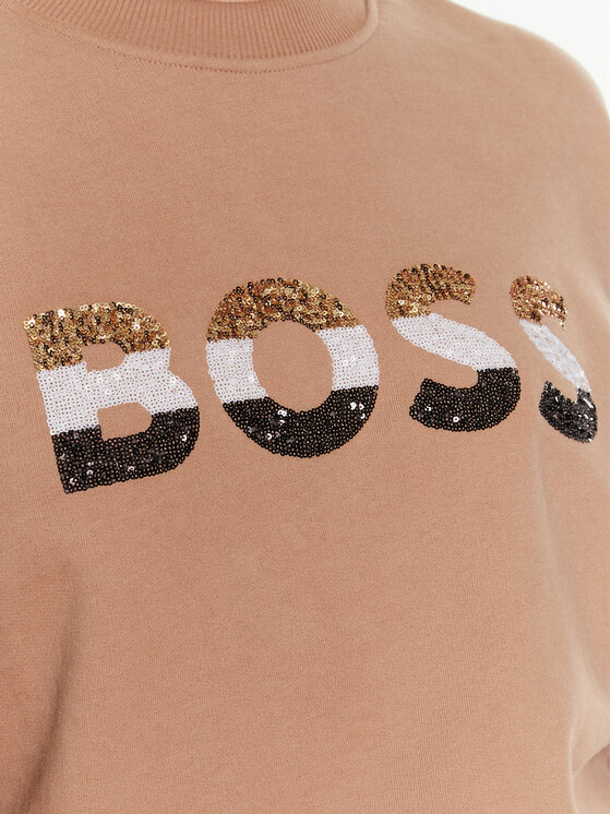 BOSS Boss Світшот Ecomy 50485251 Коричневий Oversize