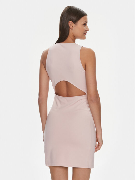 Calvin Klein Jeans Calvin Klein Jeans Sukienka letnia Racerback Milano J20J223067 Różowy Slim Fit