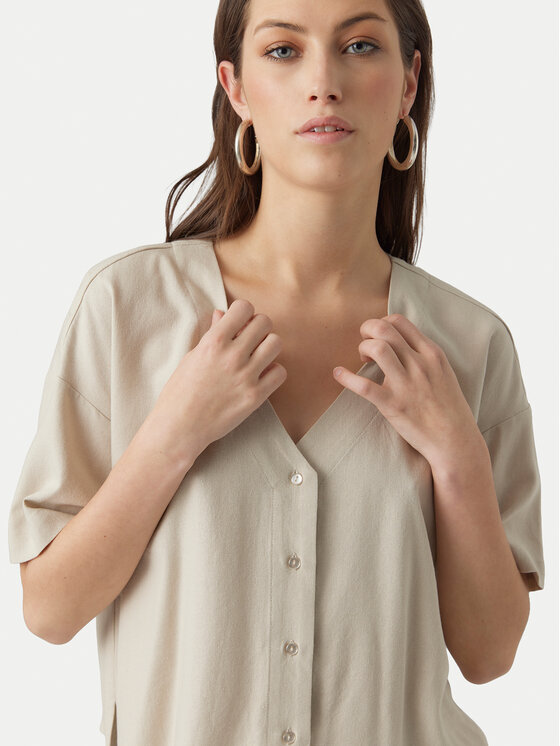 Vero Moda Vero Moda Bluza Jesmilo 10279696 Svetlo bež Regular Fit