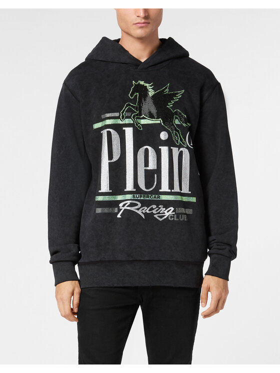 PHILIPP PLEIN PHILIPP PLEIN Mikina 22633 Černá Regular Fit