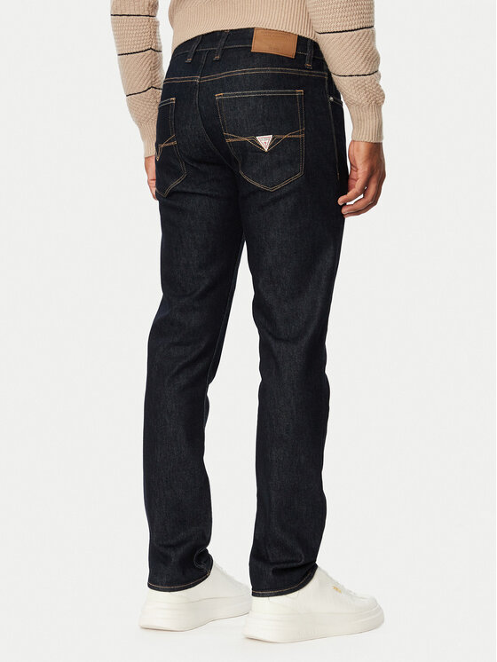 Guess Guess Jeans M6BAS2 D2042 Dunkelblau Slim Tapered Fit