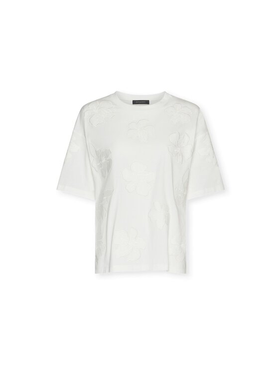 Elena Mirò Elena Mirò T-shirt G344Z000554N011 Bianco Regular Fit