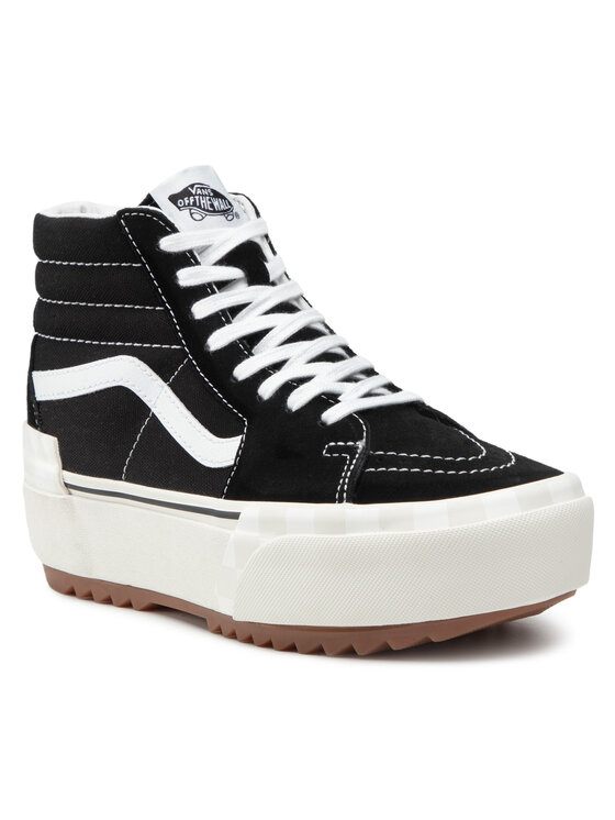 black and white vans shoe carnival