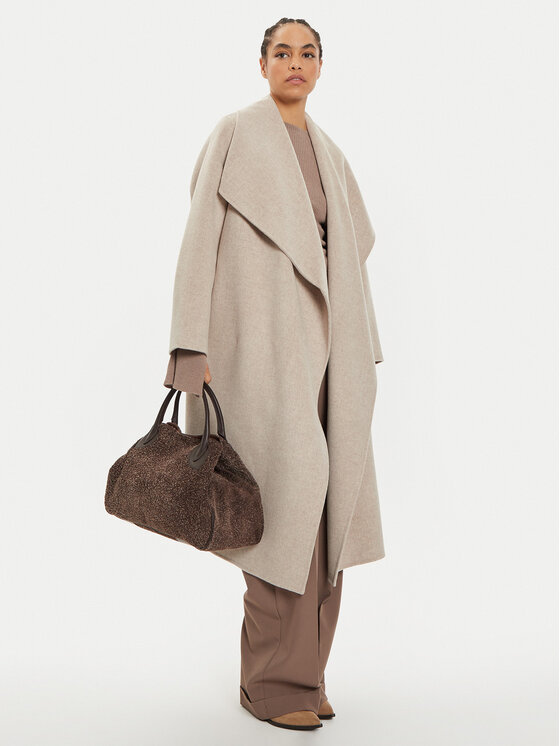 IVY OAK IVY OAK Wollmantel Carrie Rose IO111048 Beige Loose Fit