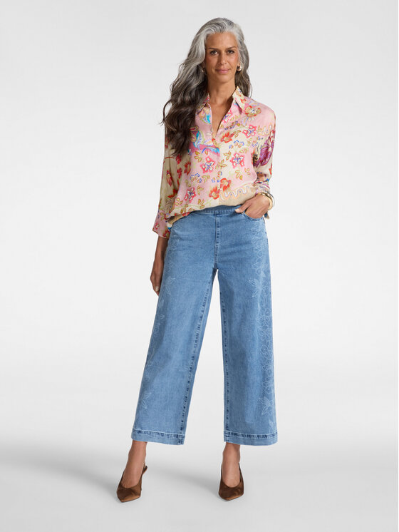 Elena Mirò Elena Mirò Bluzka 2043Z200047N041 Czerwony Boxy Fit