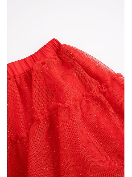 Coccodrillo Coccodrillo Spódnica ZC4124201EBG-009 Czerwony Regular Fit