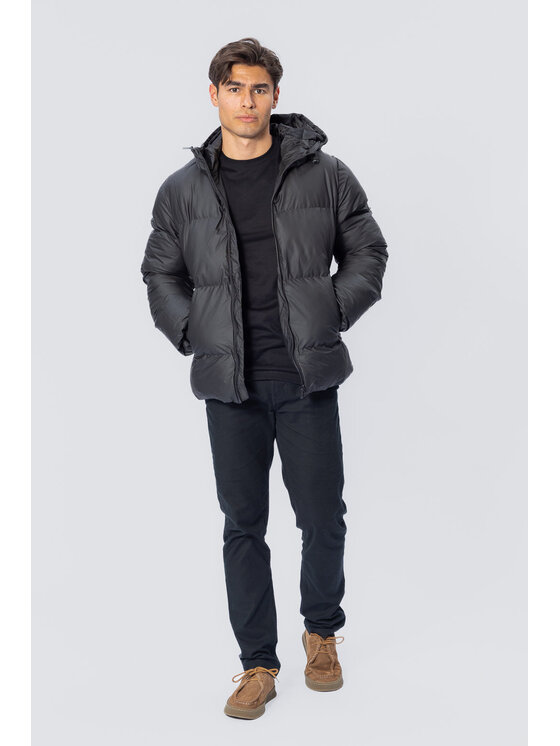 TeeShoppen TeeShoppen Płaszcz 'Basic Collection' Czarny Regular Fit