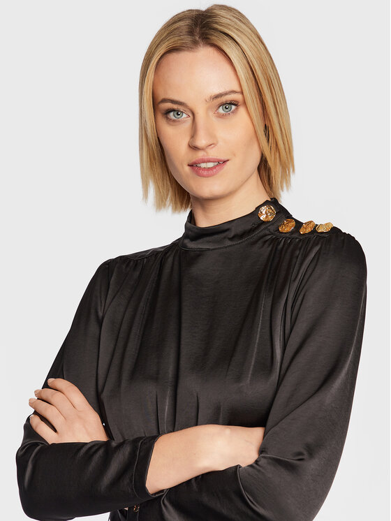 Nissa Nissa Koktejlové šaty RC13376 Černá Regular Fit