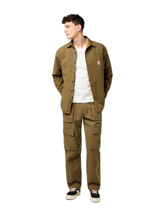 Wrangler Wrangler Koszula 112371550 Brązowy Comfort Fit