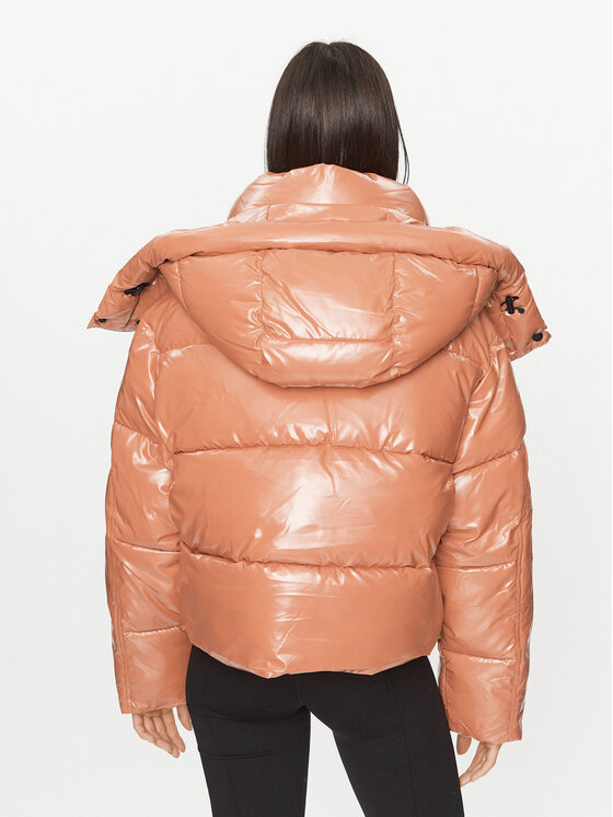 Calvin Klein Jeans Calvin Klein Jeans Zimska jakna High Shine J20J221884 Oranžna Oversize