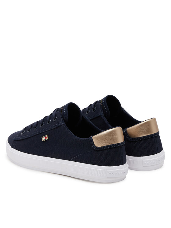 Tommy Hilfiger Tommy Hilfiger Sportcipők Vulc Canvas Lace Up Sneaker FW0FW08647 Sötétkék