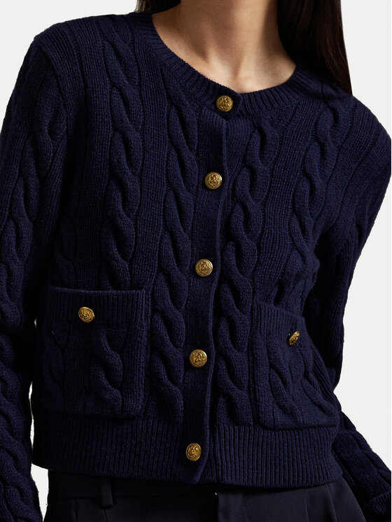 Polo Ralph Lauren Polo Ralph Lauren Kardiganas 211978312501 Tamsiai mėlyna Regular Fit