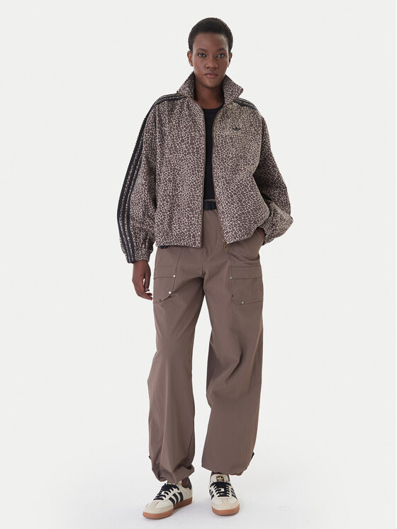 adidas adidas Jeansjacke Firebird Aop KD2815 Braun Oversize