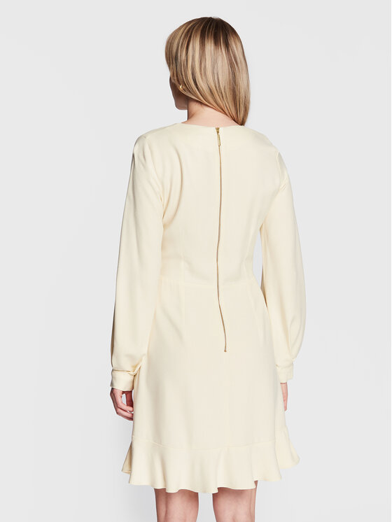 Closet London Closet London Kleid für den Alltag D8599 Beige Regular Fit