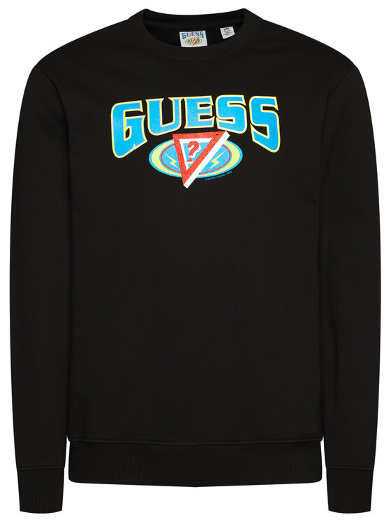 Guess Guess Majica dugih rukava J BALVIN Logo M0FI0M RA1C0 Crna Regular Fit