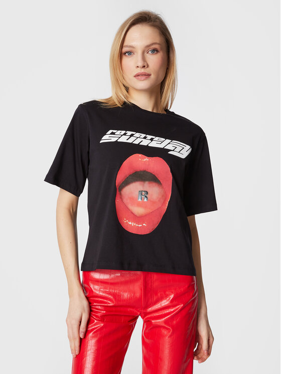 ROTATE ROTATE T-shirt Asteeer RT2174 Crna Relaxed Fit
