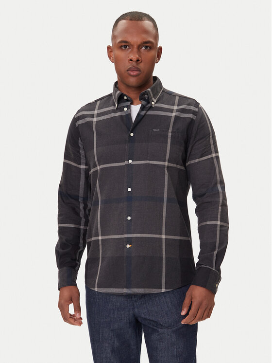Barbour Barbour Košulja Dunoon MSH4980GY38 Siva Regular Fit