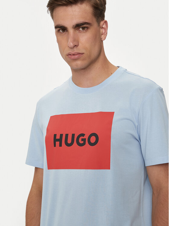 HUGO Hugo Póló Dulive222 50467952 Kék Regular Fit