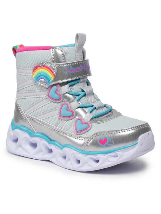 Skechers Skechers Stivali Heart Lights Sweet Styling 302668L/SMLT Argento