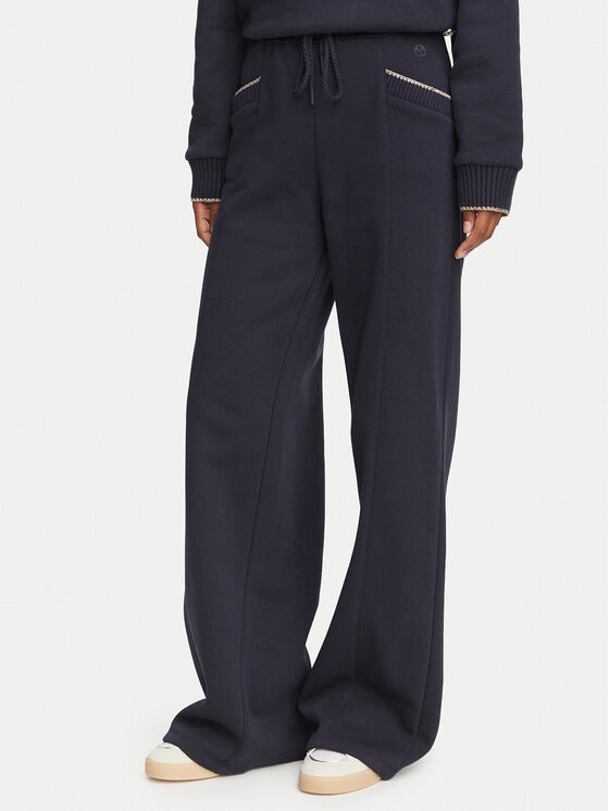 Guess Долнище анцуг W6YB31 K5319 Тъмносин Wide Leg
