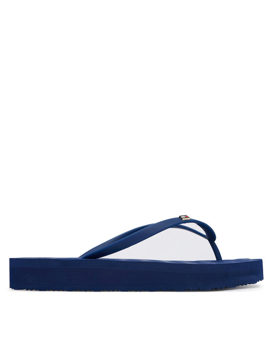 Tommy Hilfiger Tommy Hilfiger Japonke Repeat Logo Platform FW0FW09199 Mornarsko modra