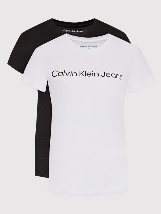 Calvin Klein Jeans 2 t-kreklu komplekts J20J220161 Daudzkrāsains Slim Fit