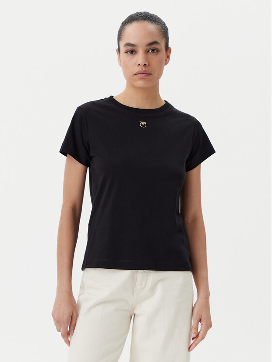 PINKO Tričko 100373 A2OG Čierna Regular Fit