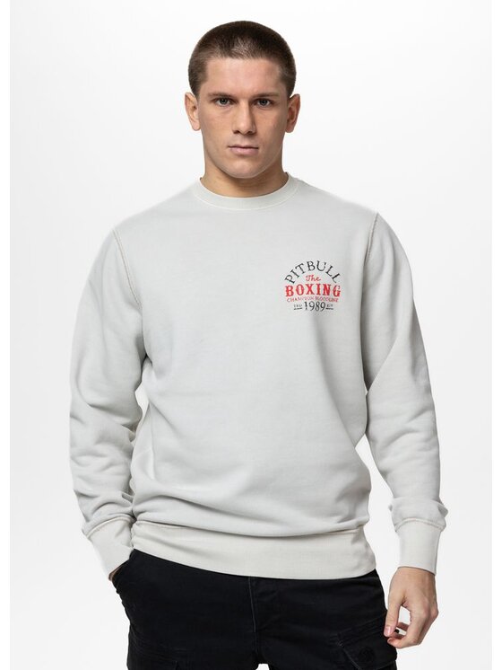 PITBULL PITBULL Bluza Washed CHAMPION BLOODLINE Biały Regular Fit
