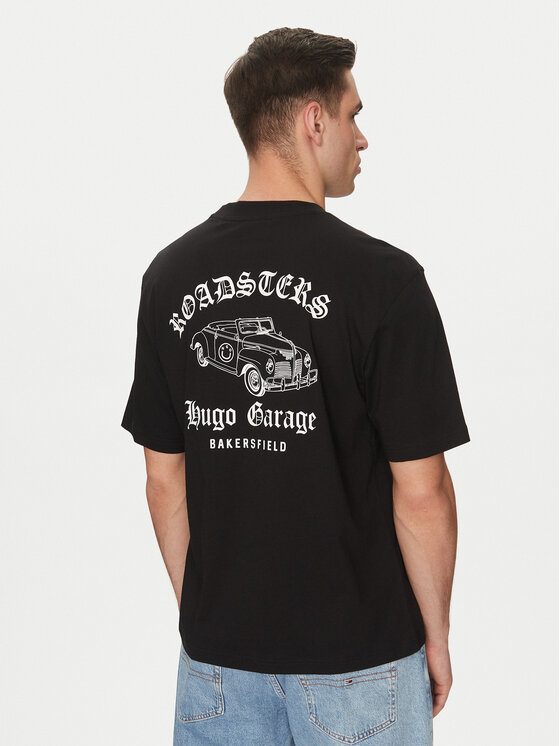 HUGO HUGO T-Shirt Natopu 50536104 Černá Regular Fit