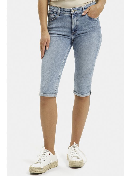 Cross Jeans Cross Jeans Szorty jeansowe P 457-036 Niebieski