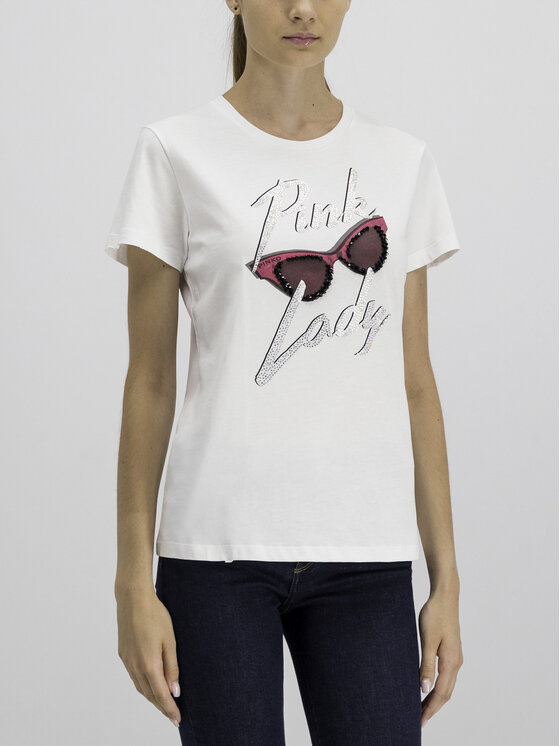 Pinko Pinko T-shirt PE 19 UNQS 3U10J6 Y2TM Bianco Regular Fit