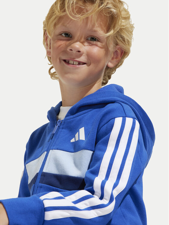 adidas adidas Спортивний костюм Seasonal Essentials Tiberio 3-Stripes JC7488 Голубий Regular Fit