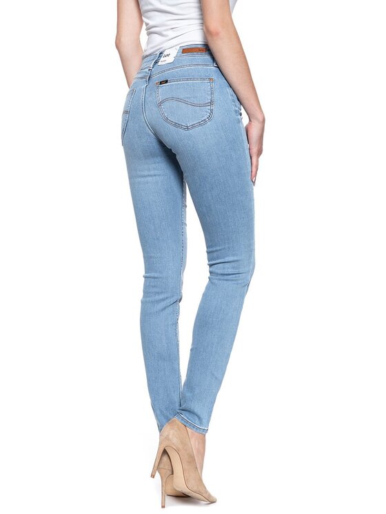 Lee Lee Jeansy SCARLETT Niebieski Skinny Fit