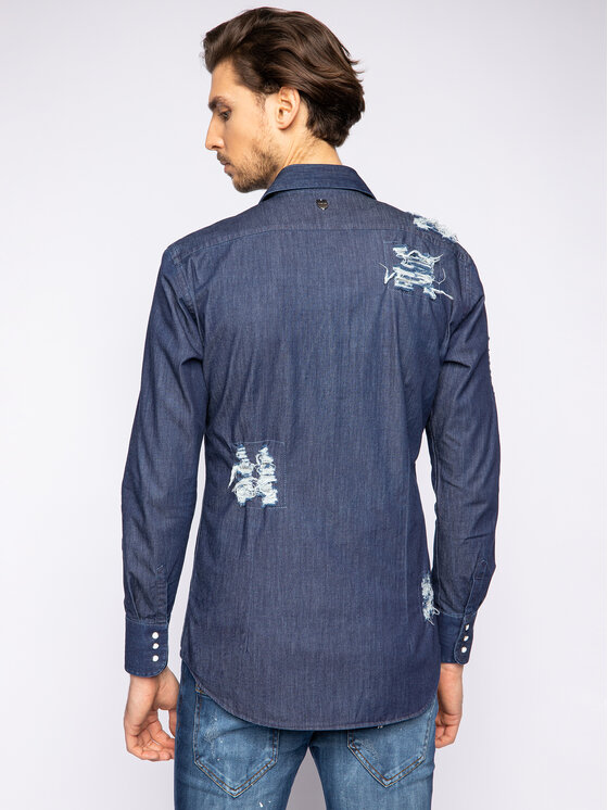 Camicia Loovee Dnm 1 Blu scuro Slim Fit