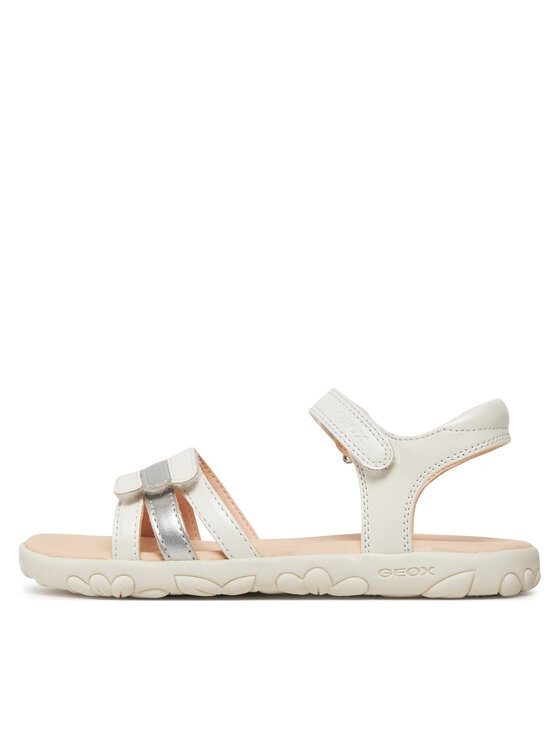 Geox Geox Sandały J Sandal Haiti Girl J458ZD 000NF C0459 D Biały